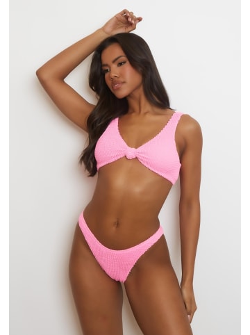 Moda Minx Bikini Top Scrunch Knot in Pink