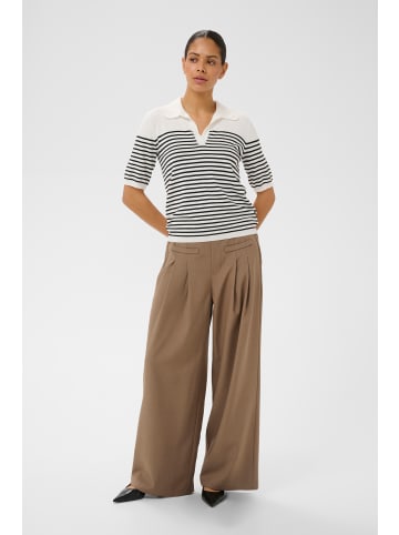 Kaffe Strickpullover KAlizza Regular fit in Chalk W. Black Stripe