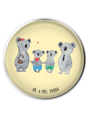 Mr. & Mrs. Panda Waschbeckenverschluss Koala Familie zwei ohne S... in Gelb Pastell
