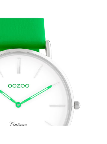 Oozoo Analog-Armbanduhr Oozoo Vintage Series grün mittel (ca. 36mm)