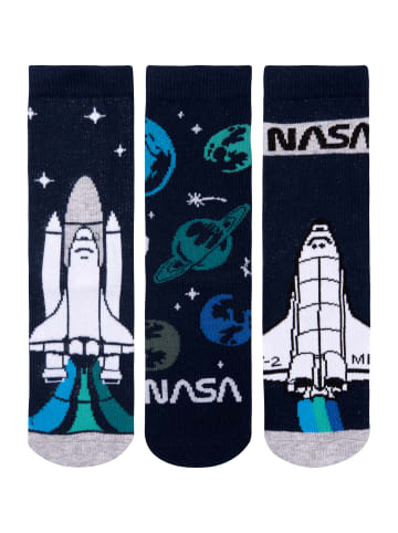 United Labels 3er Pack NASA Socken Sneaker Söckchen in blau