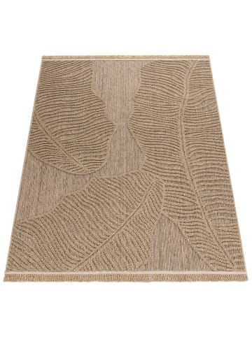 KADIMA DESIGN Outdoor Teppich Natur Balkon, Terrasse in Beige