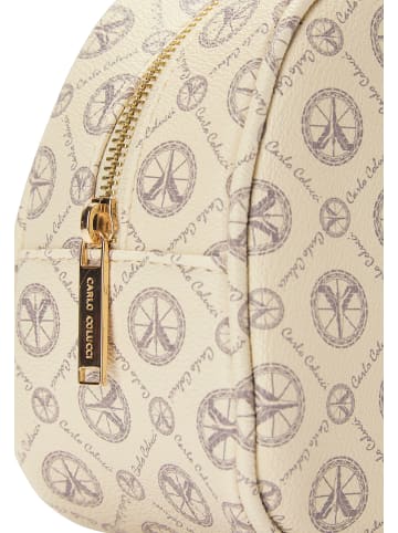 Carlo Colucci Kosmetiktasche Cozzio in Creme