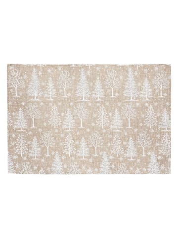 Atmosphera Créateur d'intérieur Tischset mit Weihnachtsbaummuster, 1 St. in Beige, (B) 30 x (H) 0,07 x (L) 45 cm
