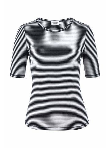 Hessnatur Hessnatur Softrib Streifen T-Shirt Fitted aus Bio-Baumwolle und Modal in marine