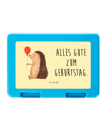 Mr. & Mrs. Panda Brotzeitbox Igel Luftballon mit Spruch in Gelb Pastell