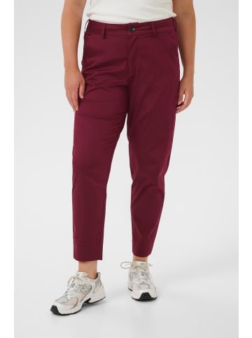 KAFFE curve Casual Hose KCleana Regular fit in Windsor Wine