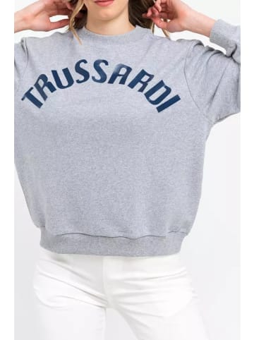 Trussardi Grau Baumwolle Damen Sweatshirt