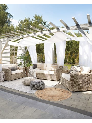 Beliani 2er-Set Sessel ARDEA in /Beige/Weiß
