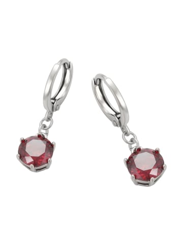 faina Women Drop Earrings in Silver Red