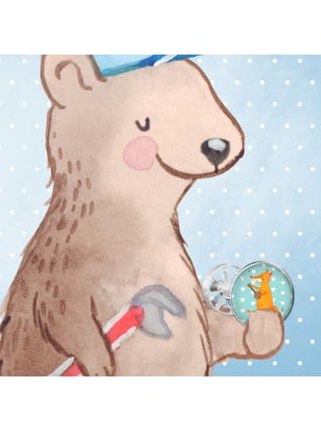 Mr. & Mrs. Panda abfluss stöpsel Fuchs Gitarre ohne Spruch in Türkis Pastell