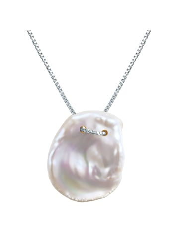 Valero Pearls Halskette aus Sterling Silber mit Süßwasser-Zuchtperle in silber