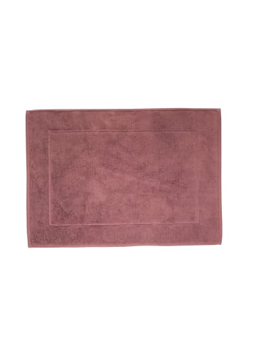 Framsohn 2er Set: Zwirnfrottier Badematte "Easy" in Altrosa (L) 70 x (B) 50 cm