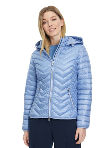 Betty Barclay Steppjacke mit abnehmbarer Kapuze in hellblau