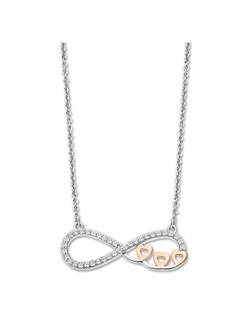 LOTUS silver Anhänger Silber 925 Sterling Silber Herz, Unendlichkeit Halsketten