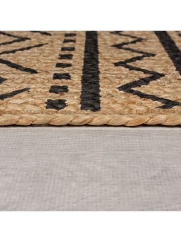 KADIMA DESIGN Nachhaltiger Jute-Teppich mit geometrischem Muster