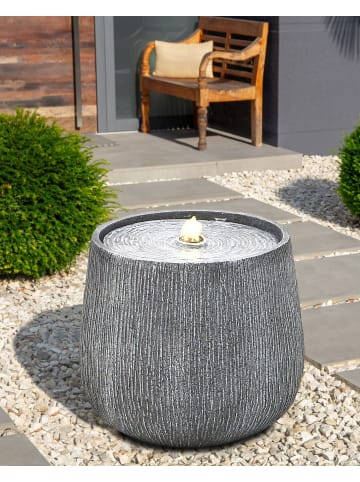 Beliani Gartenbrunnen CASCATA in Grau - (W) 38 x (H) 33 x (L) 38 cm