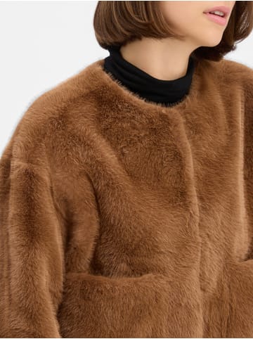 Rich & Royal Kunstfelljacke in camel
