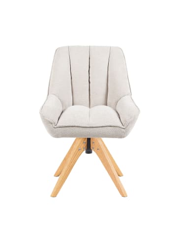 DUBI Möbel 2er-Set: Drehstuhl Mika-Lio in Creme - (B)60 x (H)88 x  (T)68 cm