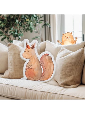 Mr. & Mrs. Panda Kissen Einhorn Glauben ohne Spruch in Weiß