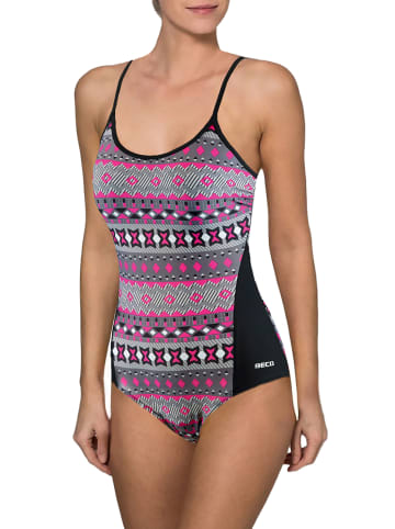 BECO the world of aquasports Badeanzug Maxmove Comfort Swimsuit in schwarz-pink