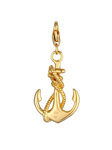 Nenalina Charm 925 Sterling Silber Anker in Gold