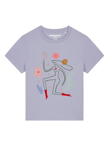 wat? Apparel T-Shirt Love and flex in Lavender