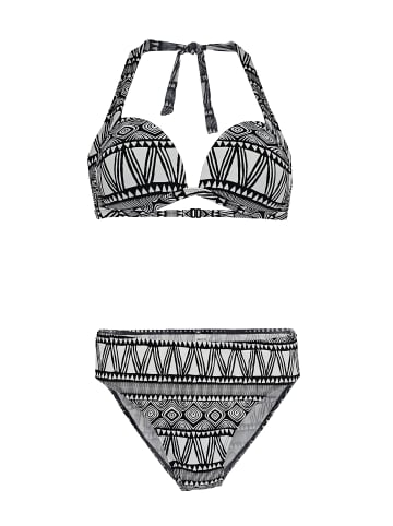 BECO the world of aquasports Bikini Simply Boho in schwarz-weiß