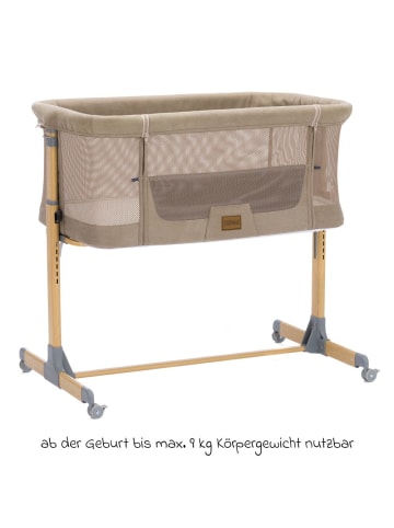 fillikid Beistellbett Crip 6-fach höhenverstellbar in braun