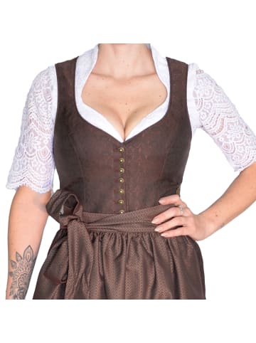 MarJo Midi Dirndl in Braun