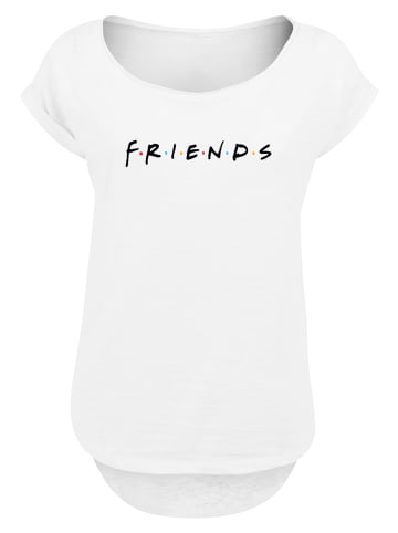 F4NT4STIC Long Cut T-Shirt Friends Logo in weiß