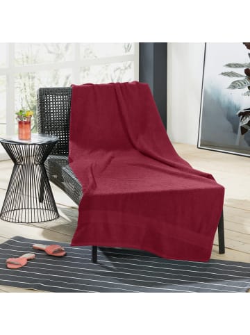 REDBEST Frottier Liegetuch Chicago in weinrot