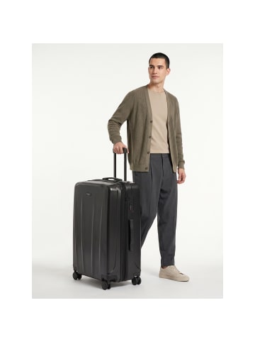 Police New York 4 Rollen Trolley L 72 cm mit Dehnfalte black