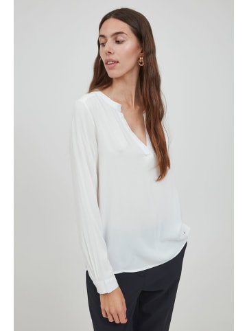 ICHI Langarmbluse IHMAIN LS2 - 20114753  Blusenshirt mit bequemer Passform in Weiß