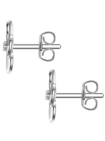 Rafaela Donata Ohrringe Blume aus Sterling Silber mit Zirkonia in silber