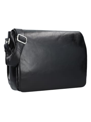 Leonhard Heyden Cambridge Messenger Leder 38 cm Laptopfach schwarz