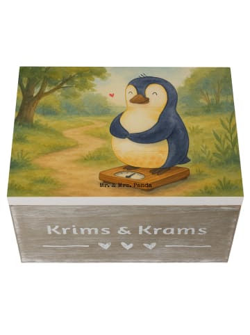 Mr. & Mrs. Panda Aufbewahrungsbox Pinguin Diät Design ohne Spruch in Weiß