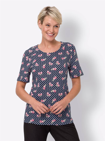 Sieh an! Kurzarmshirt in marine-hummer-bedruckt
