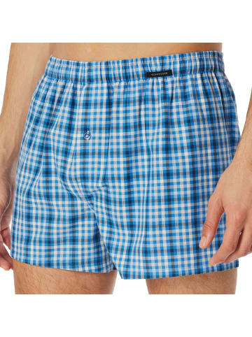 Schiesser Web-Boxershorts 2er Pack in Hellblau