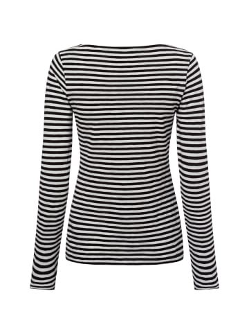 Marc O'Polo Langarmshirt in schwarz weiß