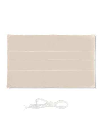 relaxdays Sonnensegel in Beige (B)400 x (T)600 cm