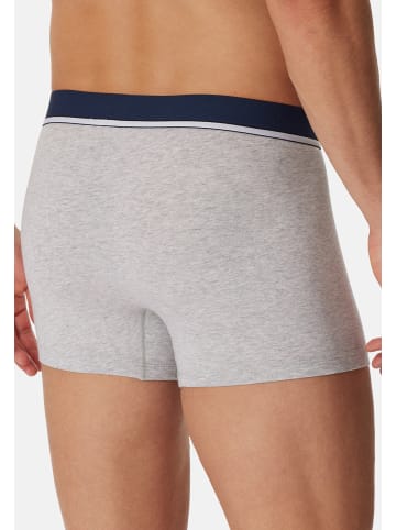 Schiesser Retro Short / Pant 95/5 Cotton in Rot / Blau / Grau