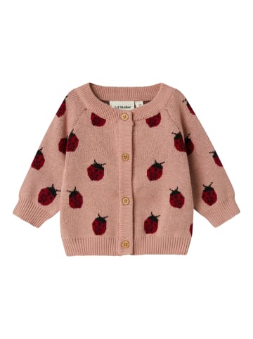 name it Strickjacke NBFLULIO KNIT CARD LIL in misty rose