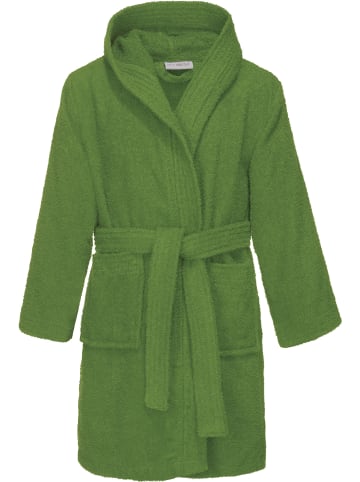 REDBEST Frottier Kinder-Bademantel mit Kapuze Chicago in grün