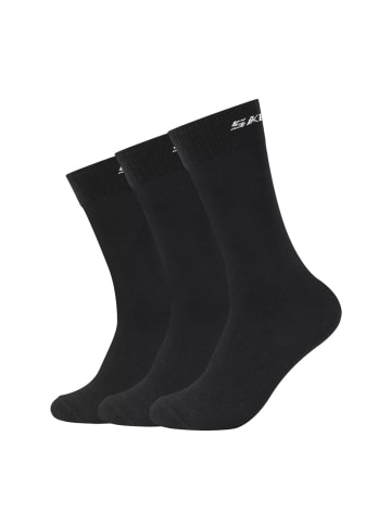 Skechers Socken Unisex 3p Basic Socks Mesh Ventilation in Black