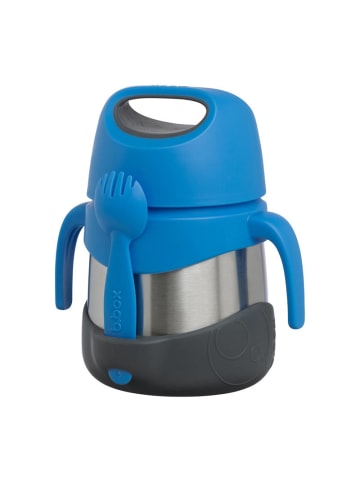B. Box Thermobehälter für Kinderessen 335 ml mit Tragegriff in Blau