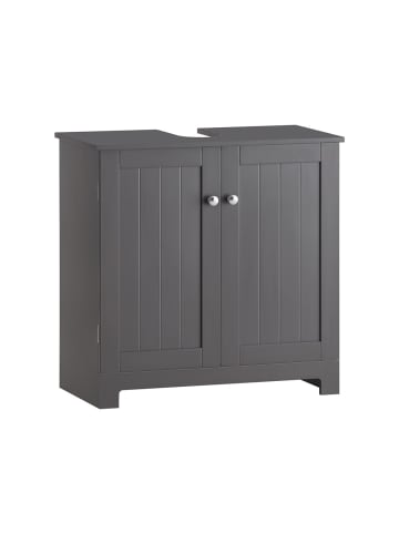 SoBuy Unterschrank in Mattes Dunkelgrau - (W) 58 x (H) 60 x (L) 60 cm