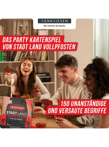 DENKRIESEN DENKRIESEN - STADT LAND VOLLPFOSTEN - Das Kartenspiel - Rotlicht Edition |...