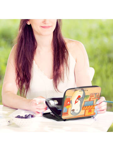 Mr. & Mrs. Panda Bleistiftetui Pinguin Pommes Design ohne Spruch in Weiß