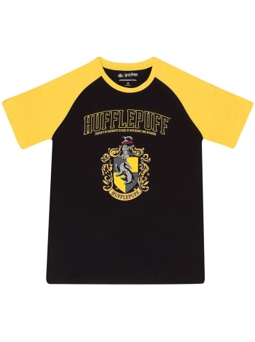 Harry Potter T-Shirt "Hufflepuff House Raglan T-Shirt" in Schwarz